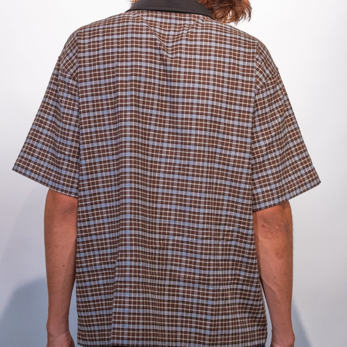 PLAID POLO - BROWN