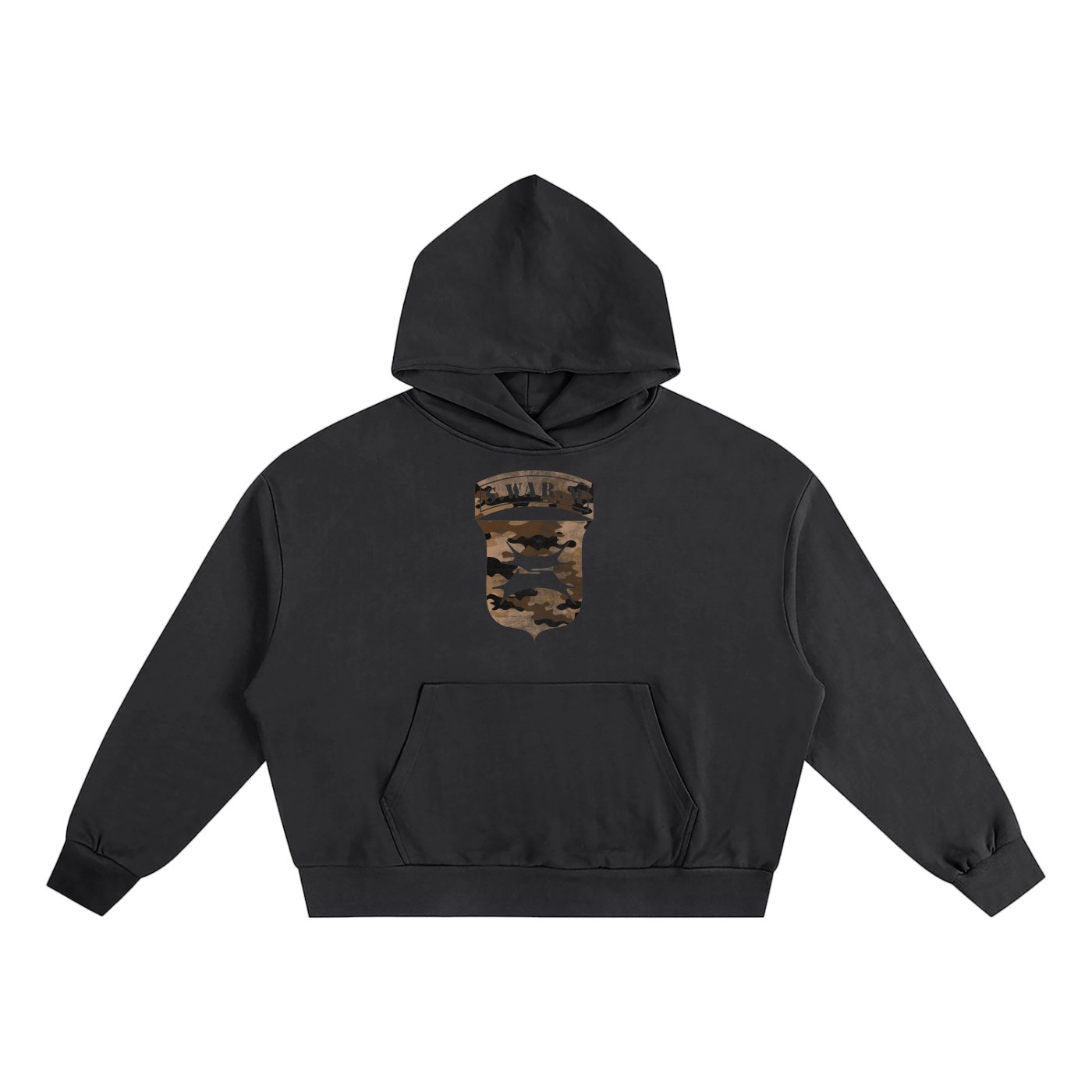 DESERT CAMO INSIGNIA BLACK HOODIE