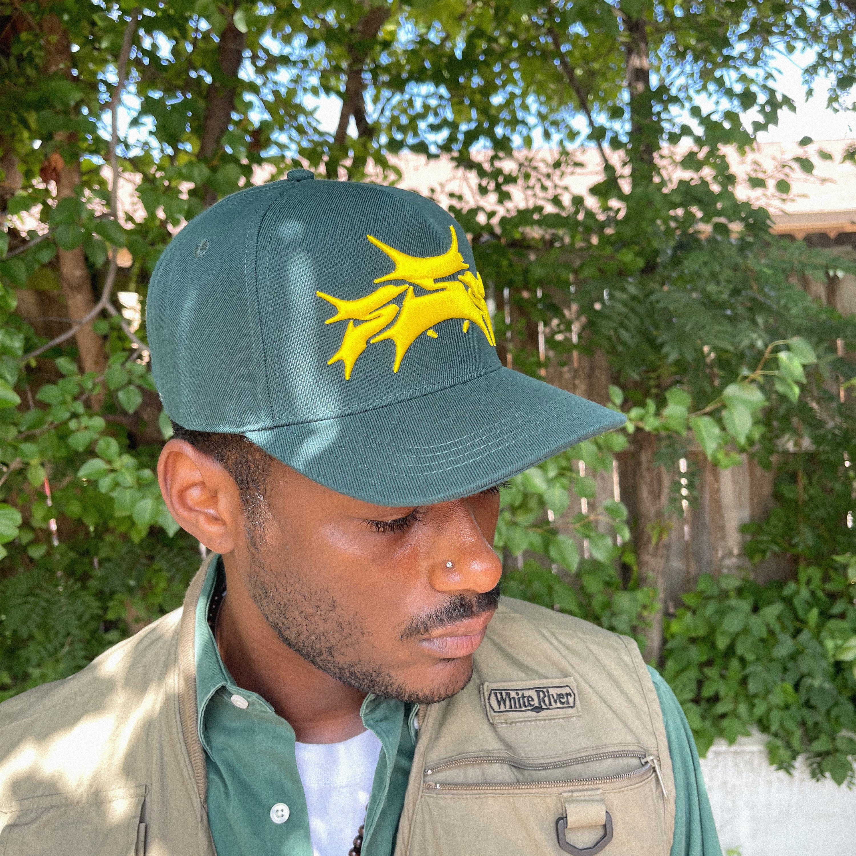 sSs 5 PANEL HAT - GREEN